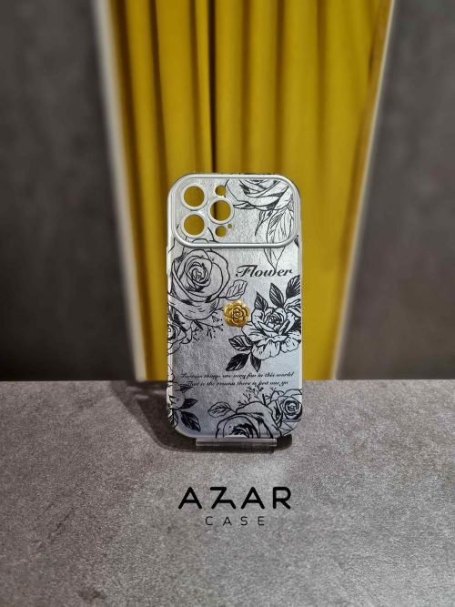 قاب گوشی طرح گل طلایی برای گوشی آیفون 13 و سایر گوشی های آیفون