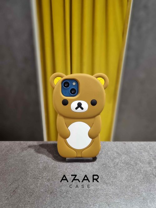 قاب گوشی خرسی سیلیکونی مناسب آیفون 13 و سایر گوشی های آیفون