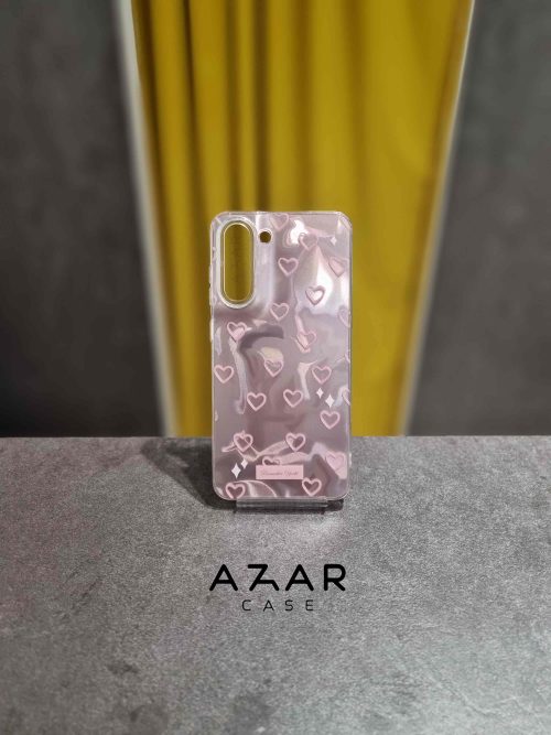 قاب موج صورتی قلبی مناسب note13pro5g