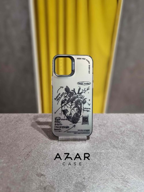 قاب گوشی قلب آناتومی مناسب آیفون 13 و سایر گوشی های آیفون و سامیسونگ و شیائومی