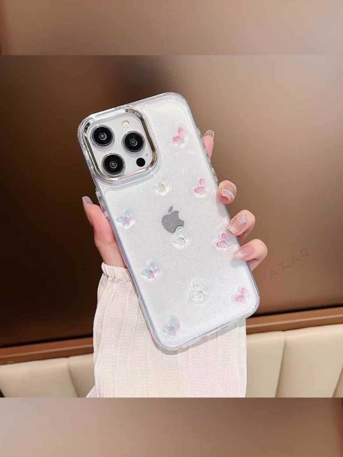 قاب گوشی پروانه رنگی مناسب آیفون 13 و سابیر گوشی های آیفون