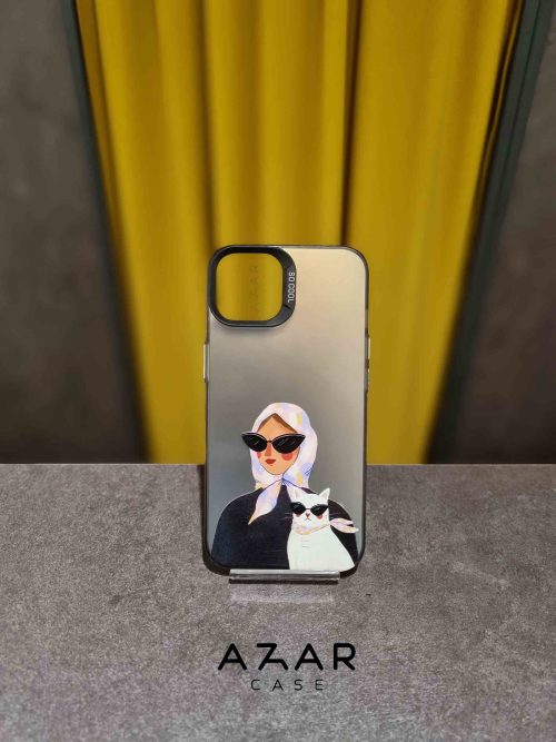 قاب گوشی گنگ گربه دختر مناسب آیفون 13