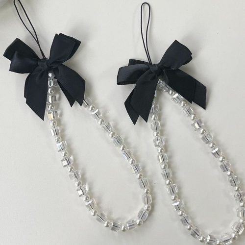 بند گوشی پاپیون مشکی