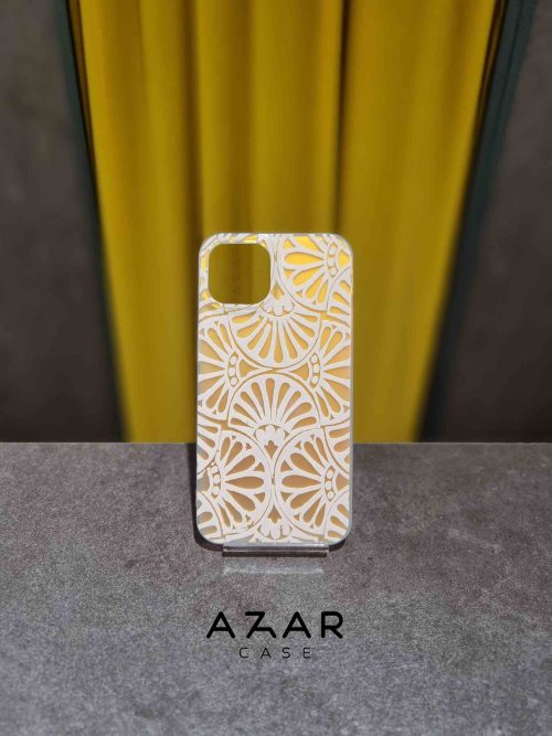 قاب گوشی گل های هولوگرامی مناسب آیفون 13