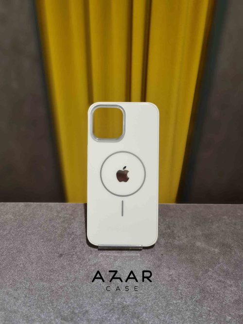 قاب گوشی مگسیف مات سفید مناسب آیفون 13 و 13پرومکس