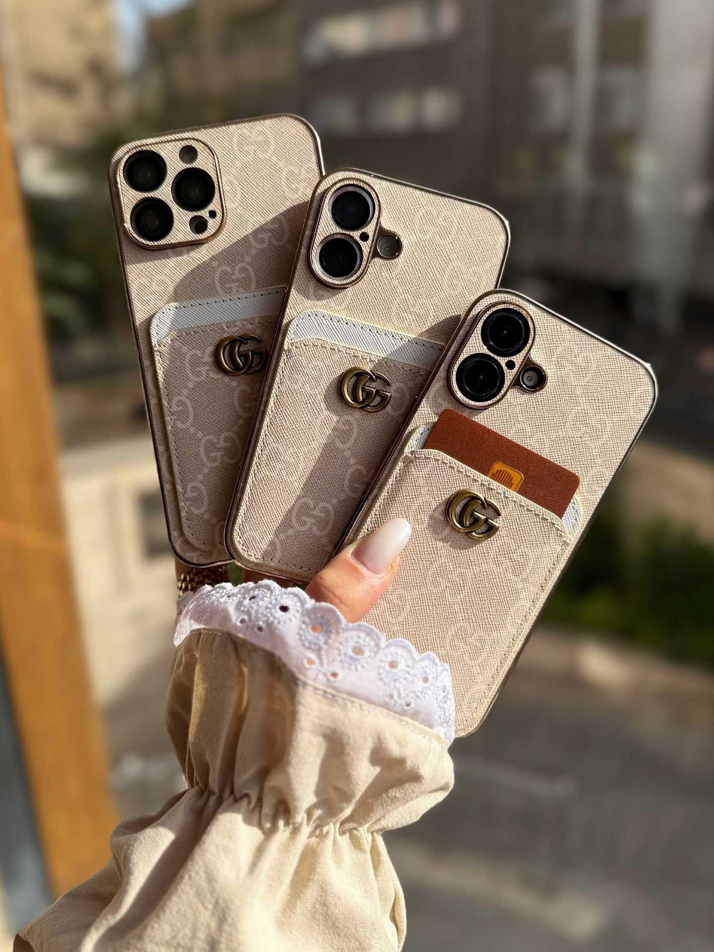 قاب گوشی گوچی gucci جاکارتی 16پرومکس