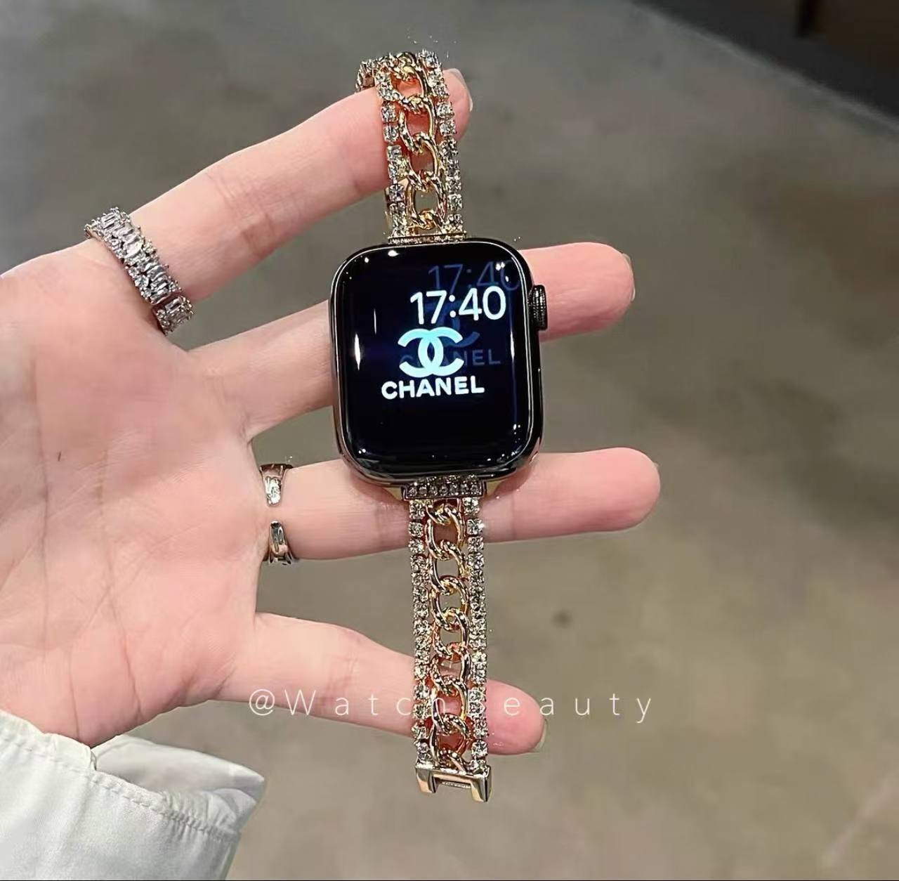 بند اپل واچ کارتیر نگینی - Image 2