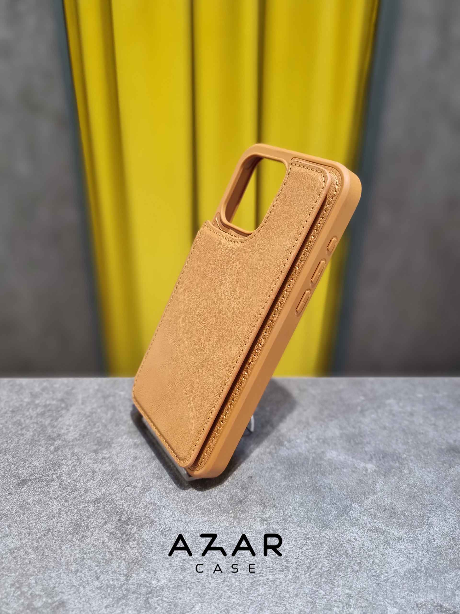 قاب گوشی چرمی کیفی نمای کناری